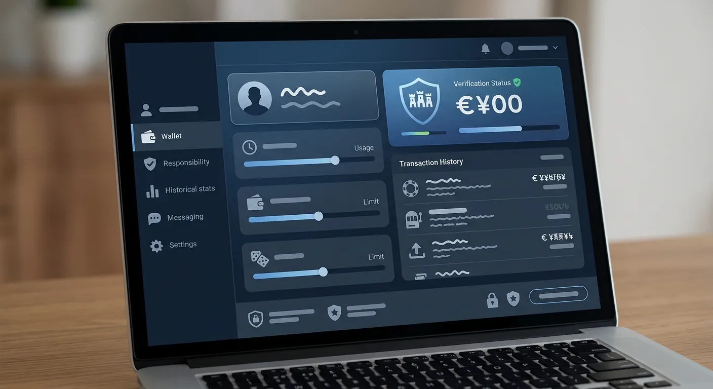 Saldo, limieten en accountdashboard na de Unibet login
